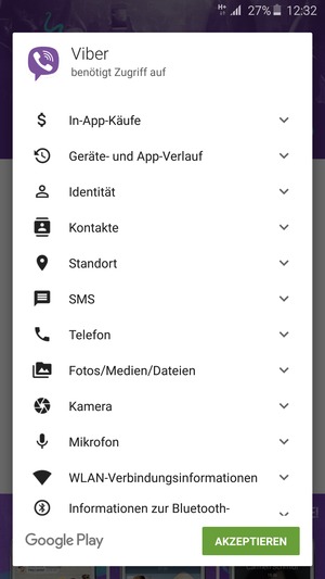 Wählen Sie AKZEPTIEREN