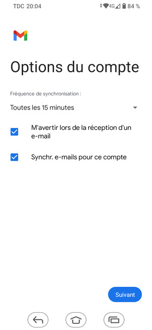 Sélectionnez Suivant