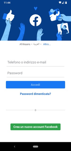 L'app è pronta per l'uso
