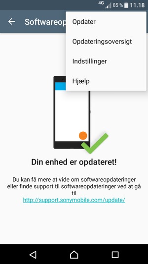 Vælg Opdater