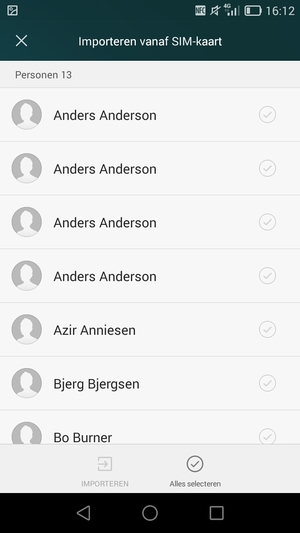 Selecteer Alles selecteren