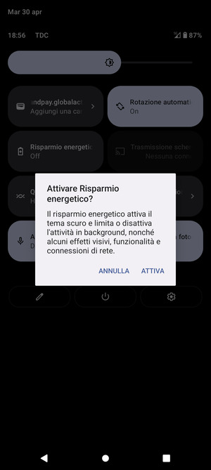 Seleziona ATTIVA