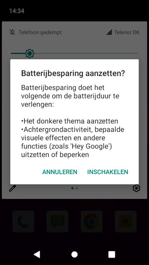 Selecteer  INSCHAKELEN