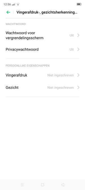 Selecteer Wachtwoord voor vergrendelingsscherm