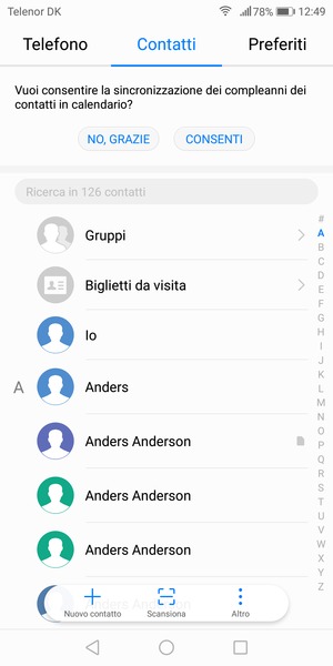 Seleziona Altri