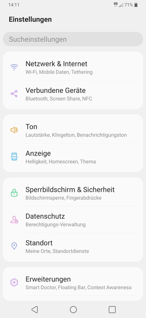 Wählen Sie Netzwerk & Internet