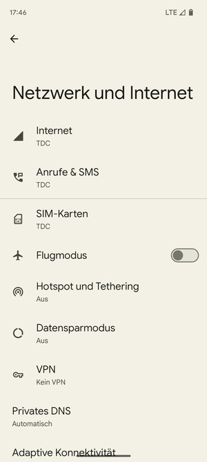 Wählen Sie SIM-Karten