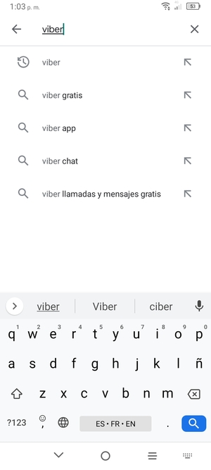 Introduzca el nombre de la aplicación y seleccione Buscar