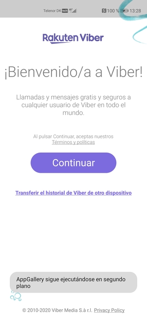 Su aplicación está lista para usar