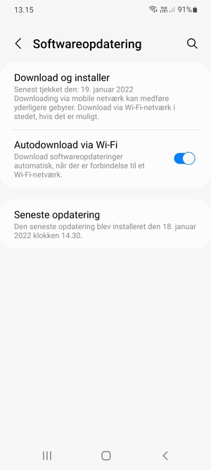 Vælg Download og installer