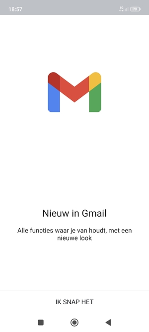 Selecteer IK SNAP HET