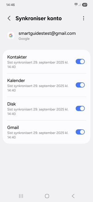 Velg menyknappen