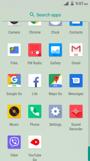 Select Settings