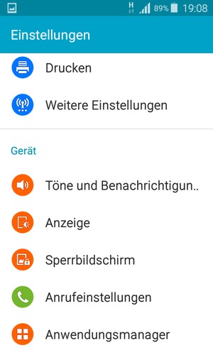 Um Ihre Bildschirmsperre zu aktivieren, gehen Sie zum Einstellungen Menü und wählen Sie  Sperrbildschirm