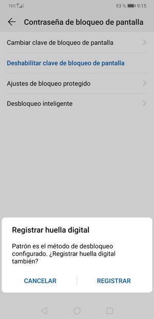 Seleccione CANCELAR