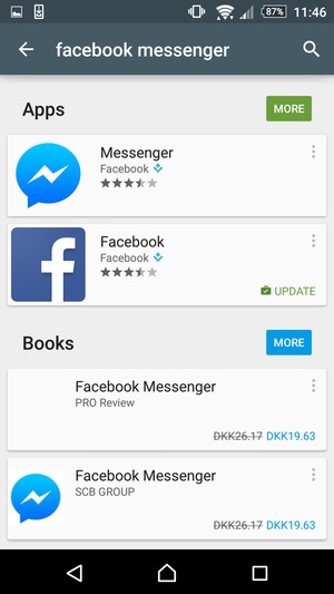 Select the app