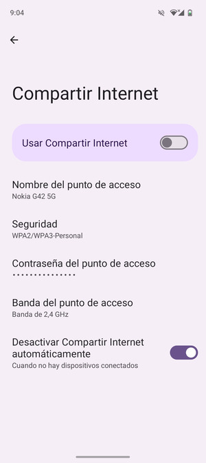 Active Usar Compartir Internet