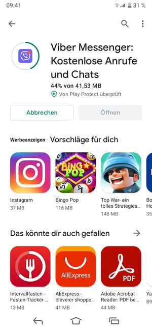 Warten Sie, bis der Installationsprozess  beendet ist