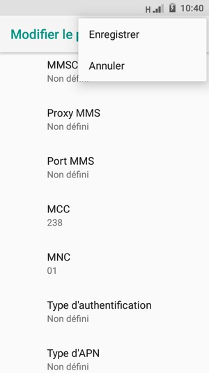 Sélectionnez Enregistrer
