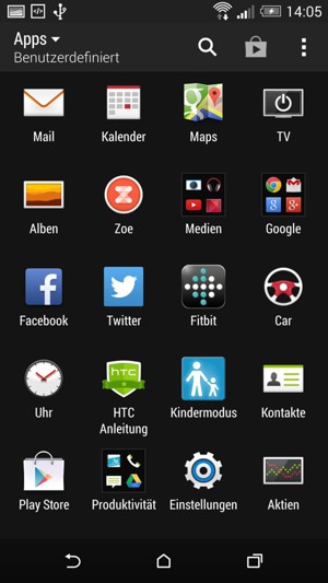 Wählen Sie Einstellungen