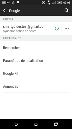 Sélectionnez votre compte