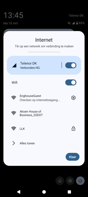 Schakel Wifi uit