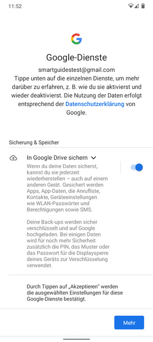 Wählen Sie Mehr