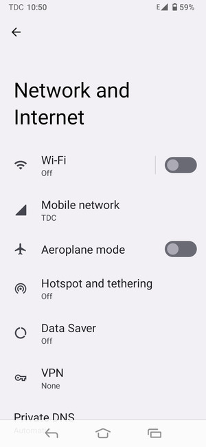 Select Mobile network
