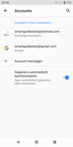 Selecteer uw Google-account