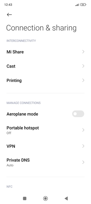 Select Portable hotspot