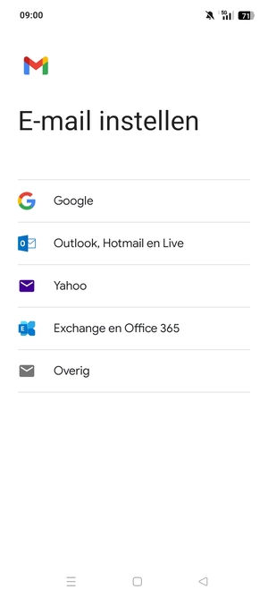 Selecteer Outlook, Hotmail en Live