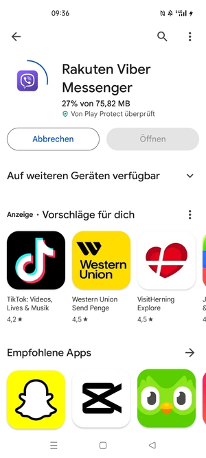 Warten Sie, bis der Installationsprozess  beendet ist