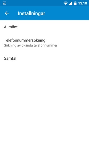 Välj Samtal