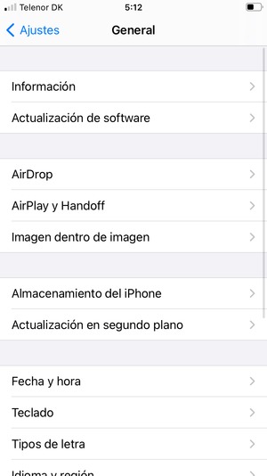 Seleccione Actualización de software
