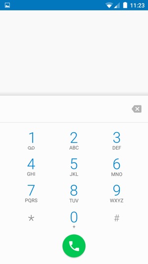 Premi e tieni premuto il numero 1