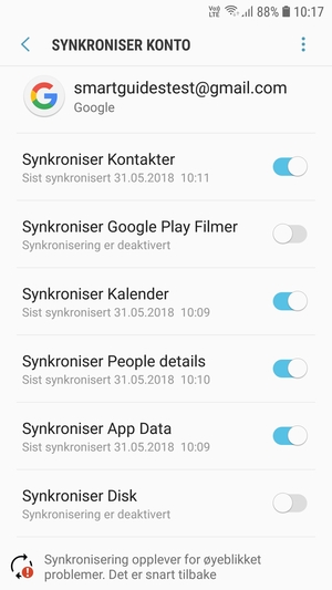 Velg menyknappen