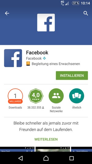 Wählen Sie INSTALLIEREN
