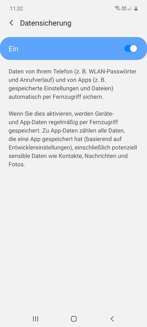 Wählen Sie die Zurück-Taste