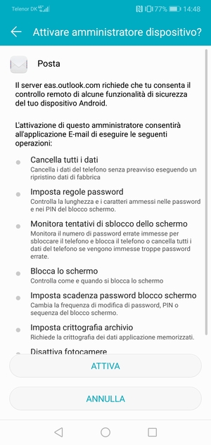 Seleziona ATTIVA