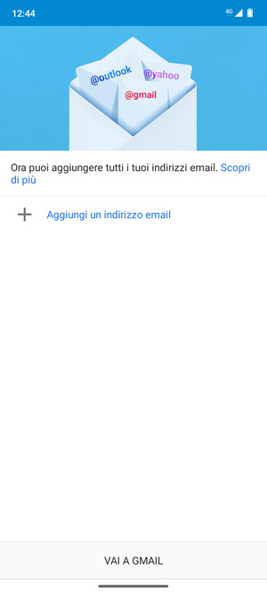 Seleziona Aggiungi un indirizzo email