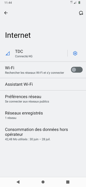 Activer le Wi-Fi