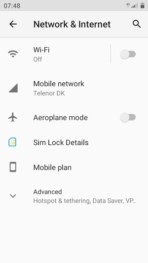 Select Mobile network