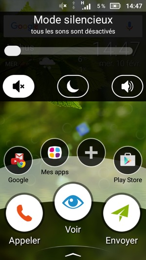 Sélectionnez Mode silencieux pour passer en mode silencieux