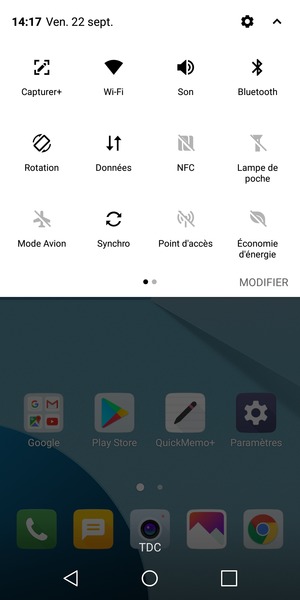 Désactiver le Wi-Fi et le Bluetooth