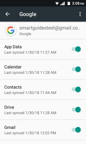 Make sure Contacts is selected and select the Menu button