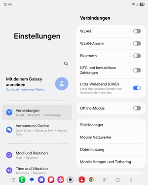 Wählen Sie Verbindungen