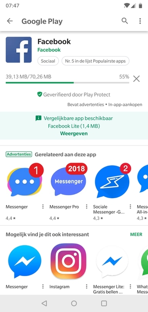 Wacht tot het installatieproces beëindigd is