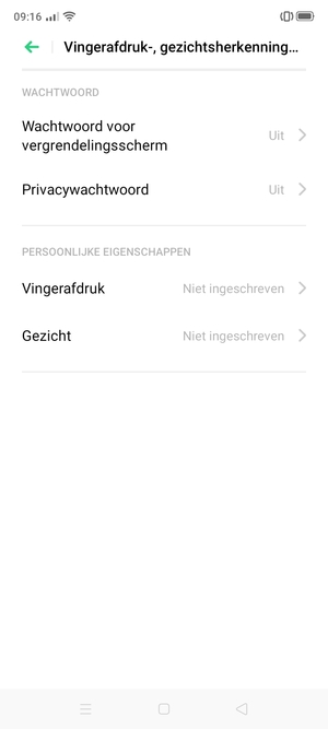 Selecteer Wachtwoord voor vergrendelingsscherm
