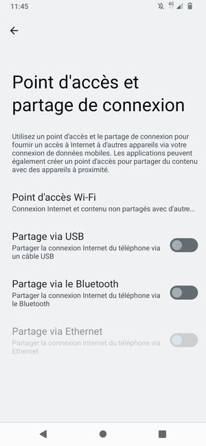 Sélectionnez Points d'accès Wi-Fi