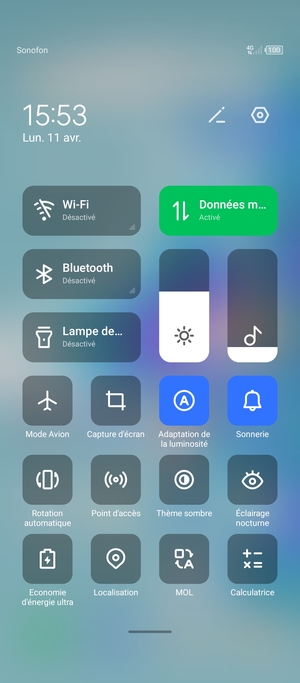 Régler la luminosité au niveau souhaité